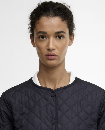 Cashel Collarless Quilted Jacket