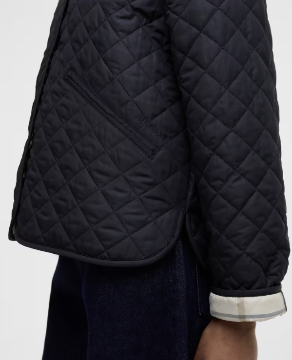 Cashel Collarless Quilted Jacket