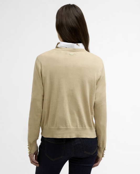 Barbour Clover Knitted Jumper Cream