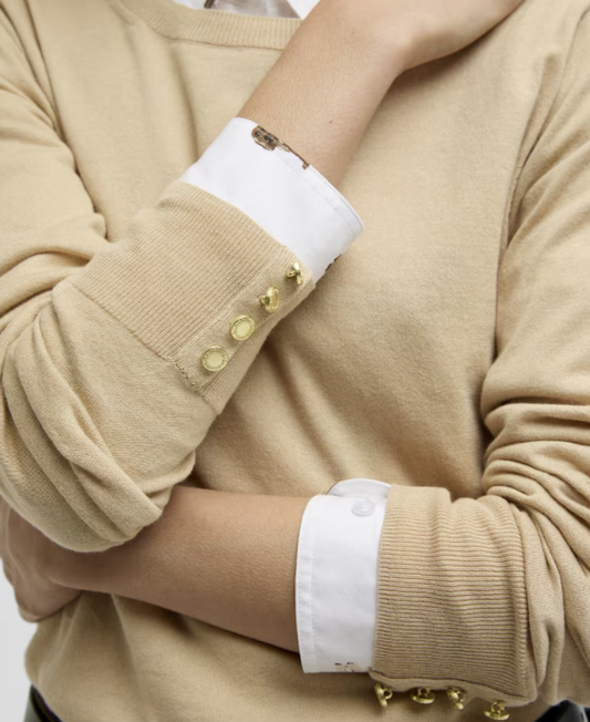 Barbour Clover Knitted Jumper Cream