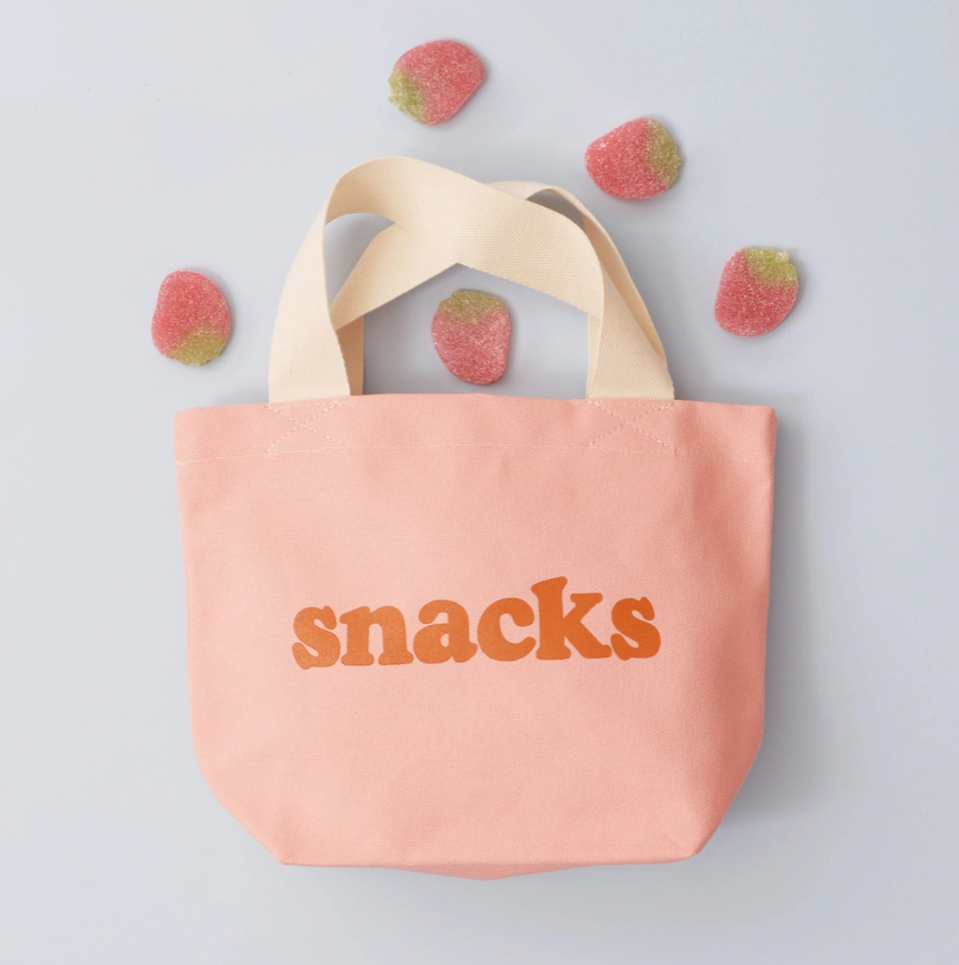 Jobsons of Alnwick Snack Motif Little Canvas Bag Pink