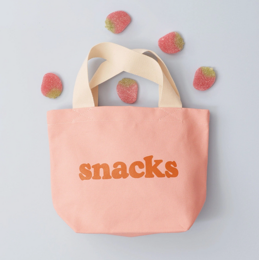 Snack Motif Little Canvas Pink Bag