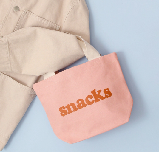 Snack Motif Little Canvas Pink Bag