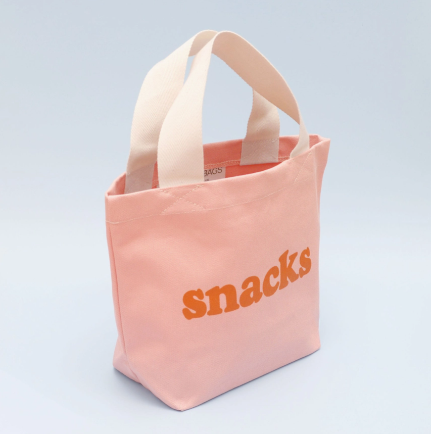 Jobsons of Alnwick Snack Motif Little Canvas Bag Pink