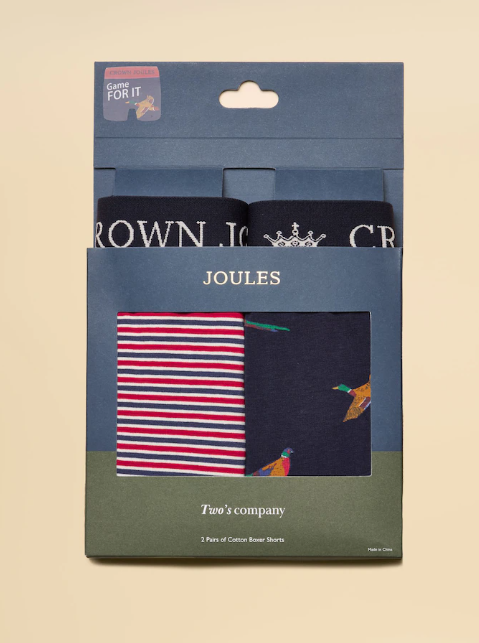 Crown Joules Gamebird Themed Boxer Shorts - 2 Pack