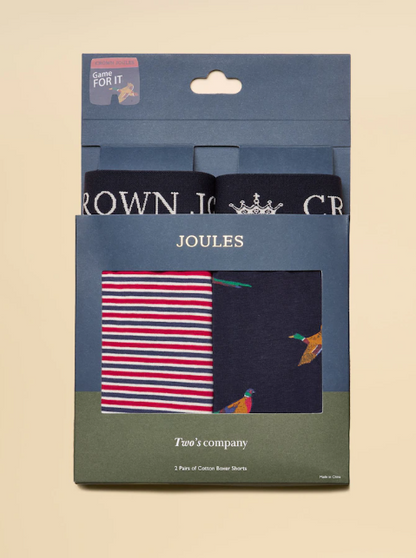 Crown Joules Gamebird Themed Boxer Shorts - 2 Pack