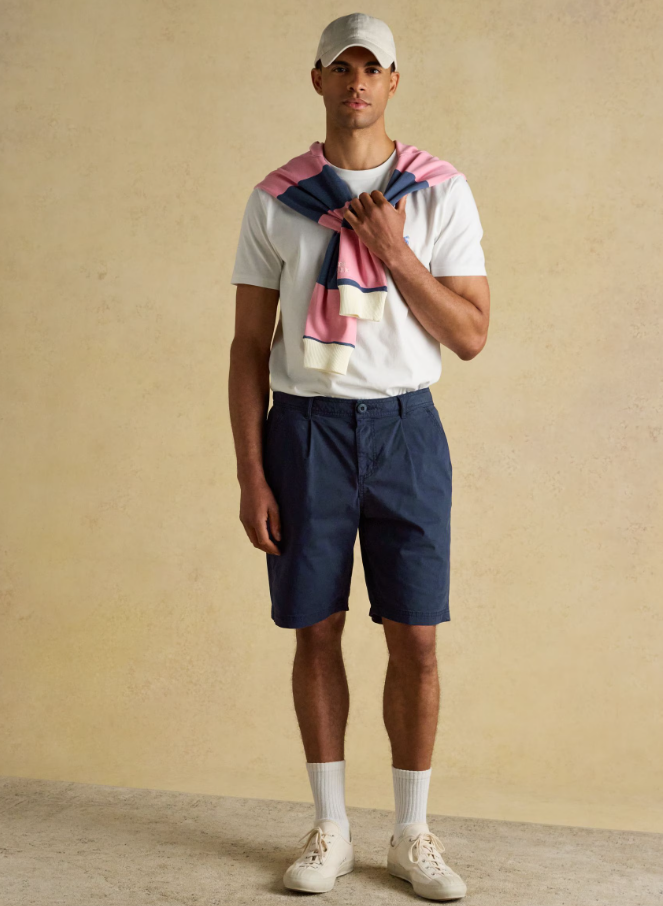 Joules Norfolk Relaxed Fit Chino Shorts Navy