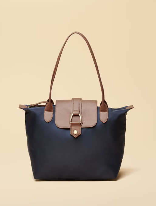 Edie Navy Shopper Bag