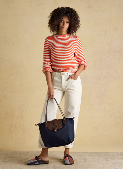 Edie Navy Shopper Bag