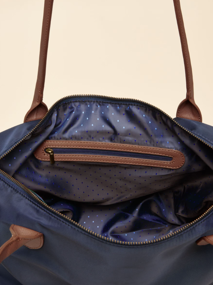 Edie Navy Shopper Bag