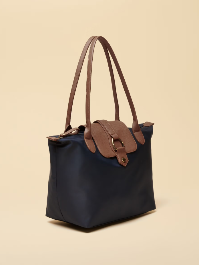 Edie Navy Shopper Bag