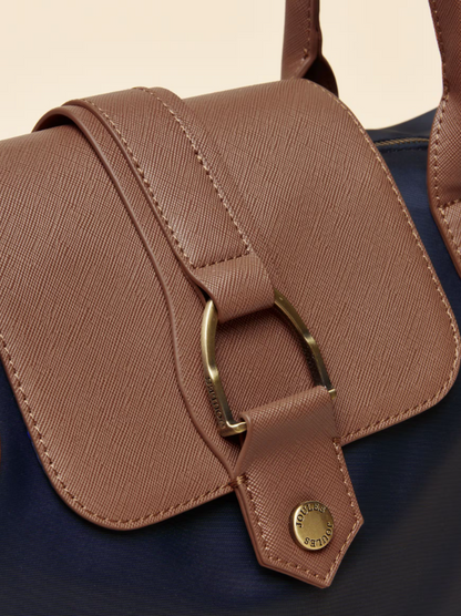 Edie Navy Shopper Bag