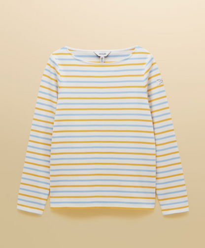Joules Harbour Stripe Breton Top Blue / Yellow
