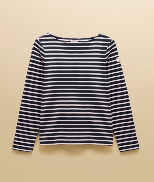 Joules Harbour Stripe Breton Top Navy / Cream