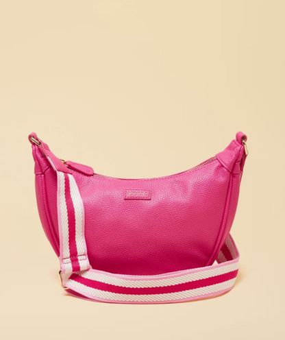 Jade Pink Half Moon Adjustable Cross Body Bag
