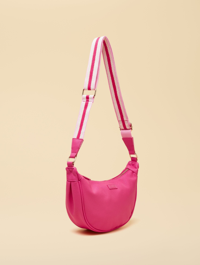 Jade Pink Half Moon Adjustable Cross Body Bag