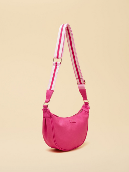 Jade Pink Half Moon Adjustable Cross Body Bag