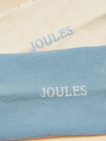 Everyday Blue / Ecru 2 Pack Socks