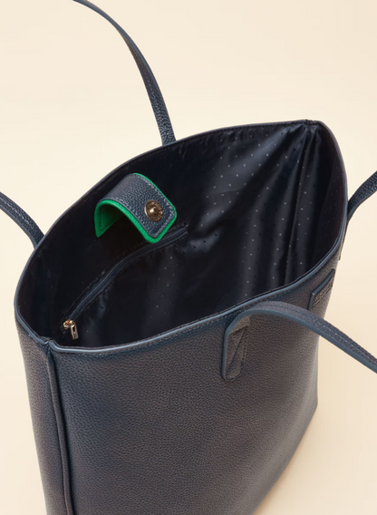 Jemima Navy Tote Bag