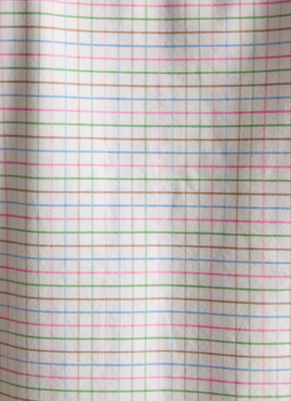 Joules Oxford Check Long Sleeve Cotton Shirt White