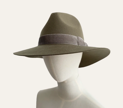 Barkworth Reeve Gunby Woollen Fedora Olive