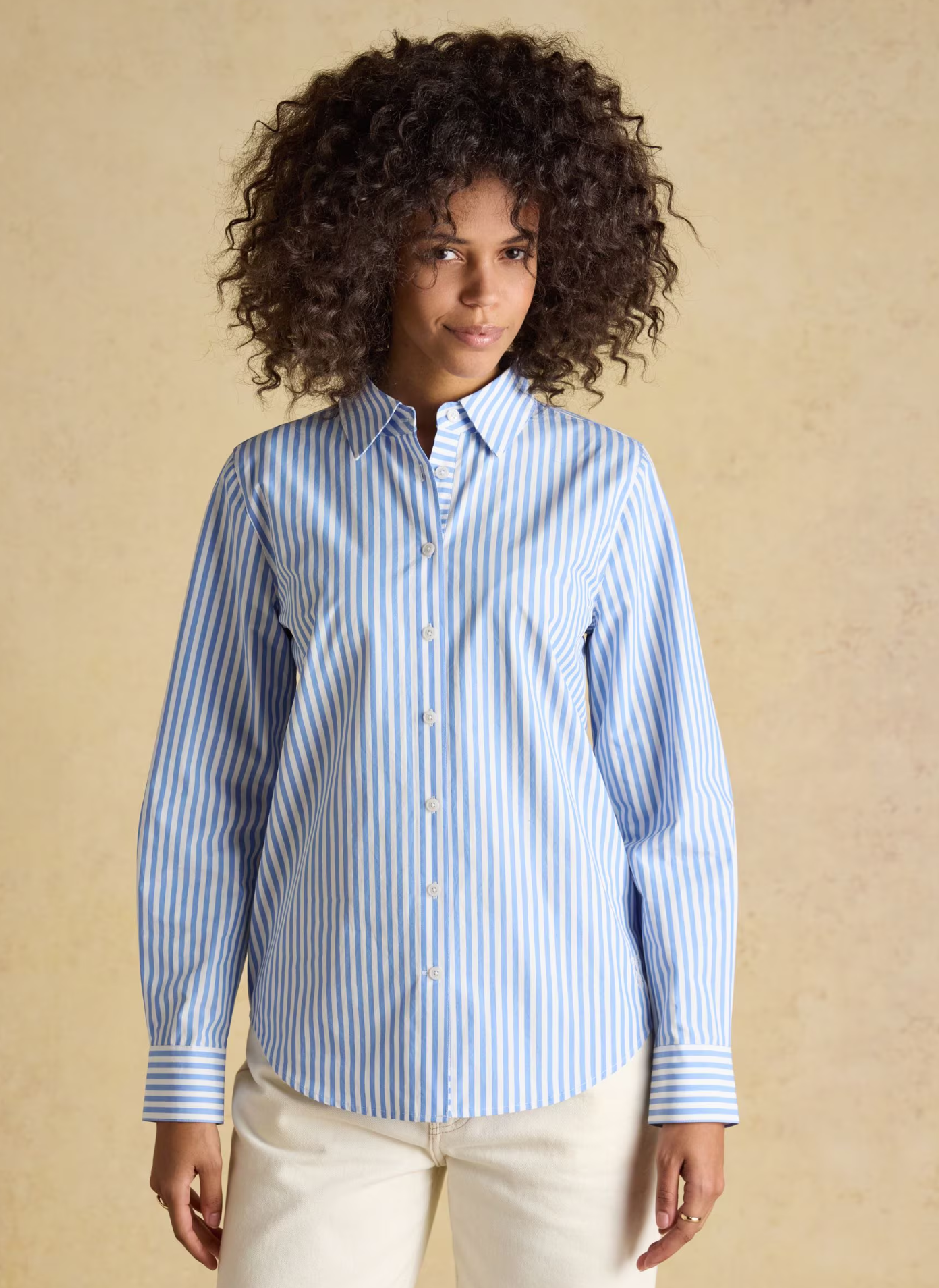 Joules Classic Fit Blue Stripe Poplin Shirt Blue
