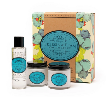 The Somerset Toiletry Co. Naturally European Freesia & Pear Body Care Set