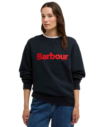 Barbour Hartland Crew Sweatshirt Navy