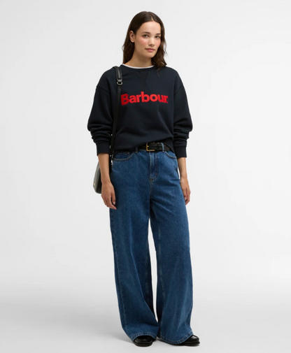 Barbour Hartland Crew Sweatshirt Navy