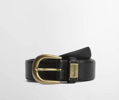 Clyde Black Leather Belt