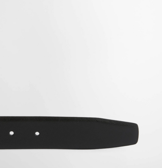 Clyde Black Leather Belt