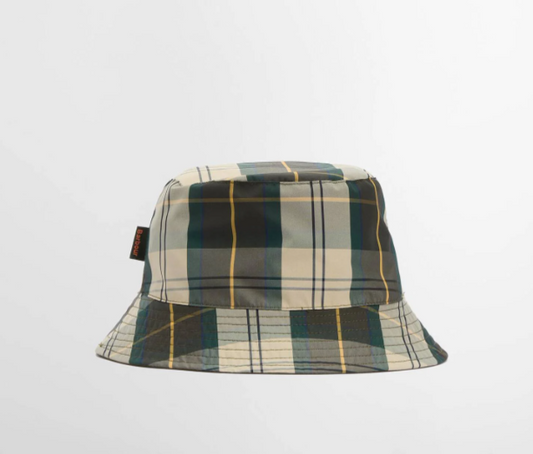 Barbour Hutton Reversible Bucket Hat Brown