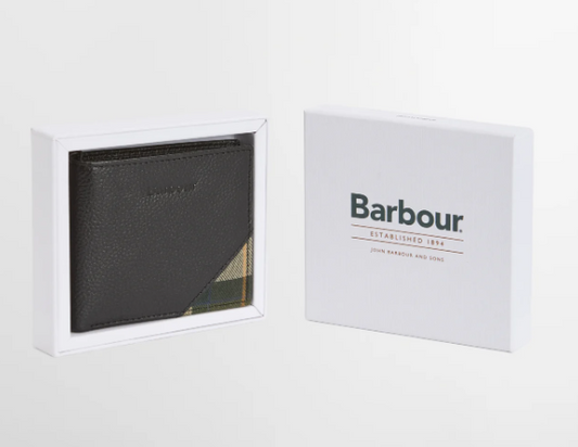 Barbour Tarbert Leather Wallet Brown