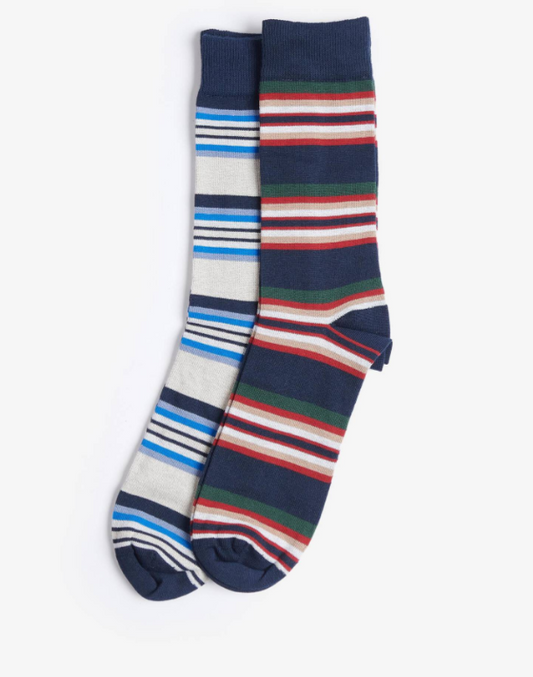 Summer Stripe 2 Pack Socks