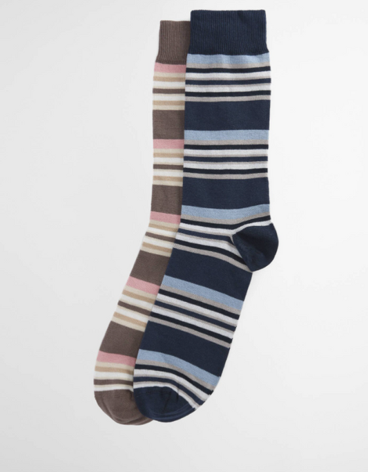 Summer Stripe 2 Pack Socks