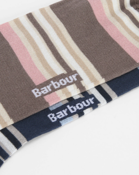 Barbour Summer Stripe 2 Pack Socks Multi Colour