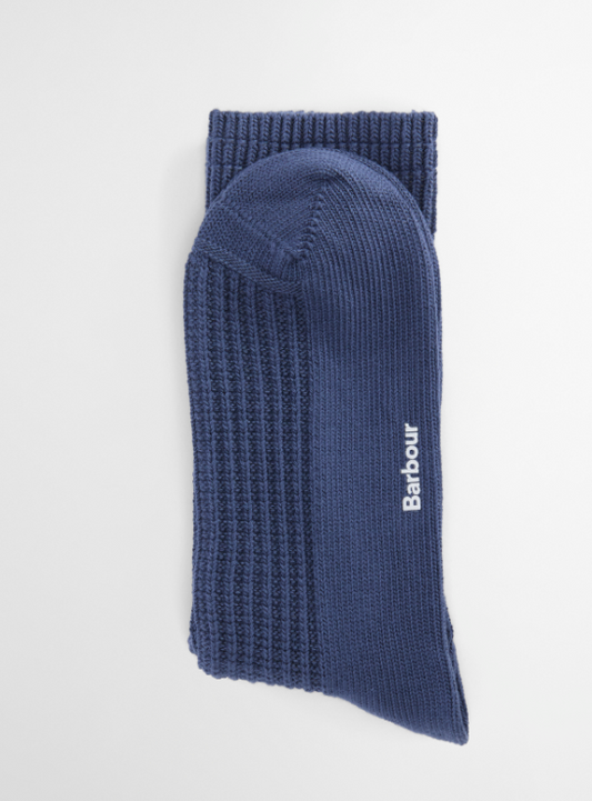 Barbour Eric Boot Socks Navy