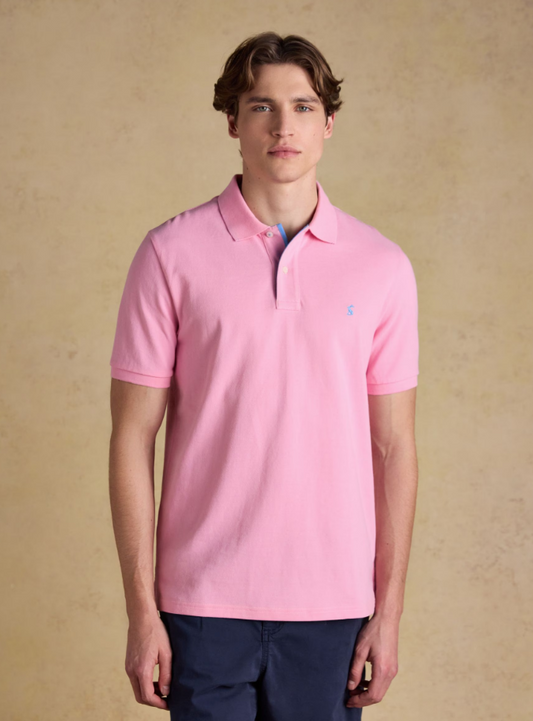 Joules Woody Polo Shirt Light Pink