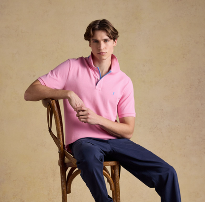 Joules Woody Polo Shirt Light Pink