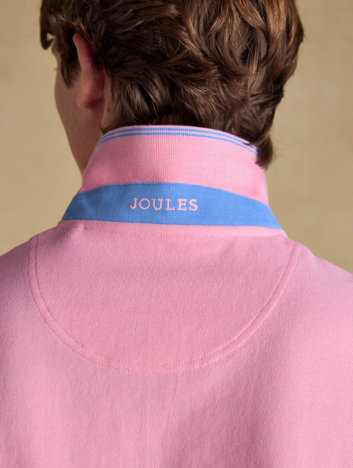 Joules Woody Polo Shirt Light Pink