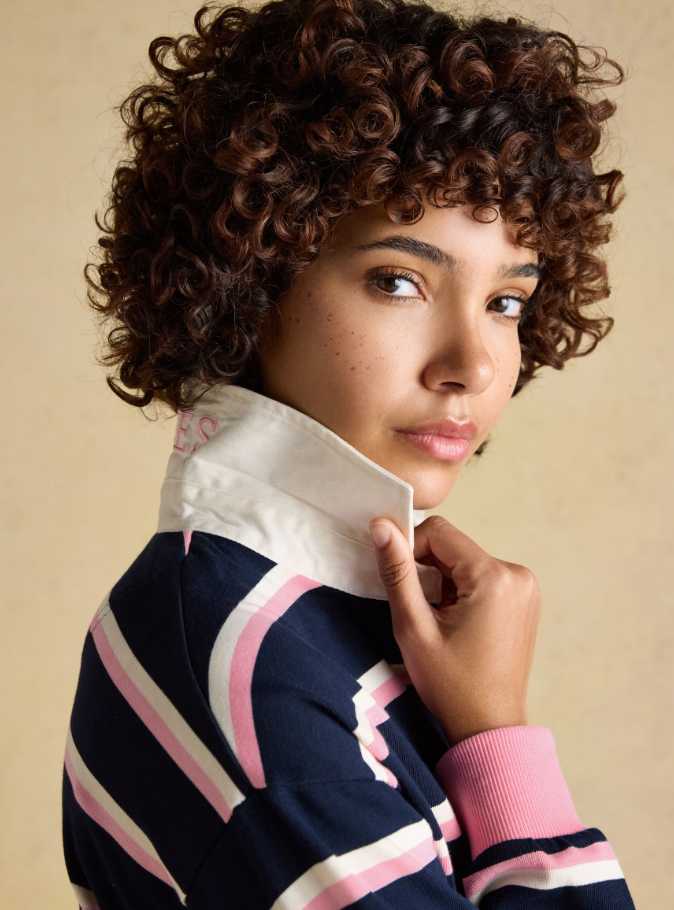 Joules Lara Rugby Shirt Navy