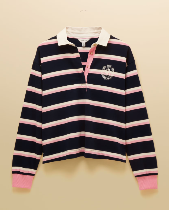 Joules Lara Rugby Shirt Navy