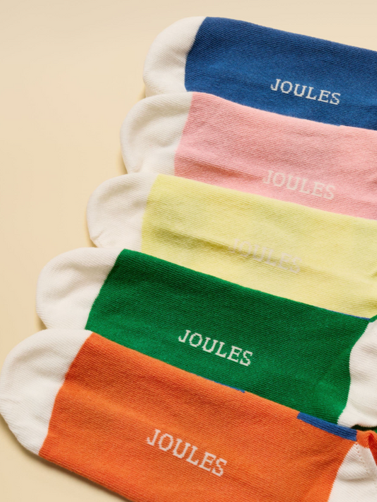 Joules Kingsbury 5 Pack Socks Multi Colour