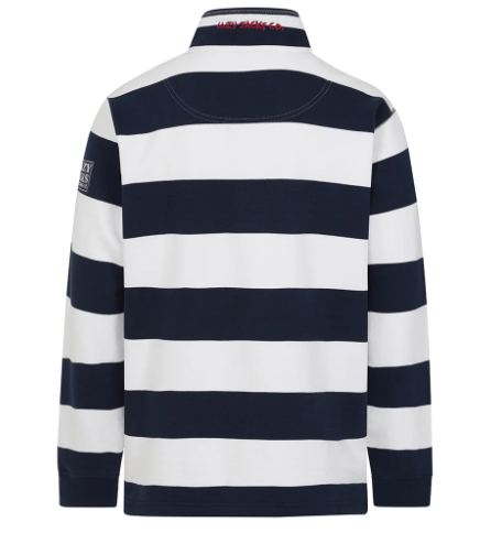 Men's 1/4 Zip Marine Striped Sweatshirt