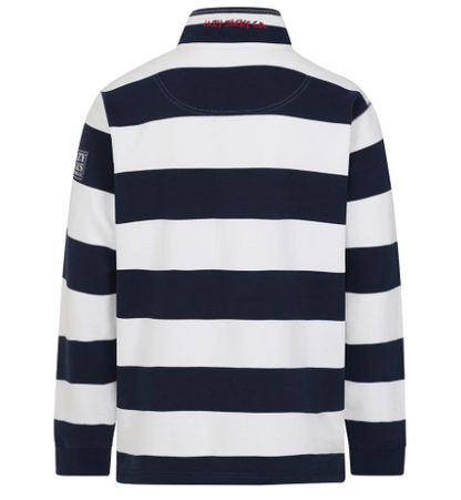 Men's 1/4 Zip Marine Striped Sweatshirt