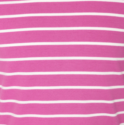 Children's Raspberry Striped Breton Top