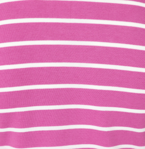 Children's Raspberry Striped Breton Top