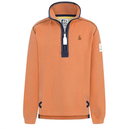 Lazy Jacks 1/4 Zip Sweatshirt Orange
