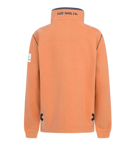Lazy Jacks 1/4 Zip Sweatshirt Orange