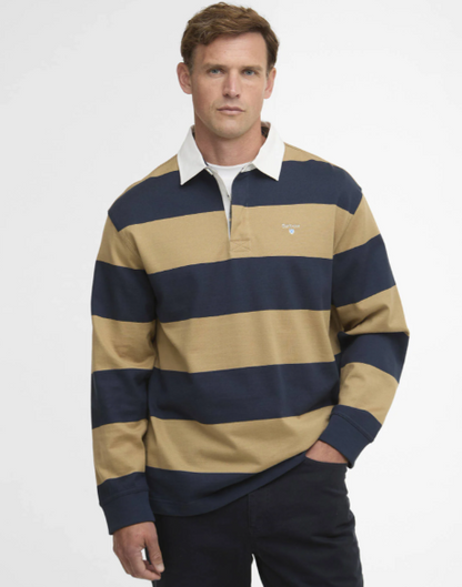Barbour Broome Rugby Shirt Navy / Trench
